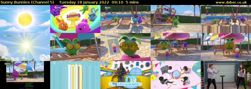 Sunny Bunnies (Channel 5) Tuesday 18 January 2022 09:10 - 09:15