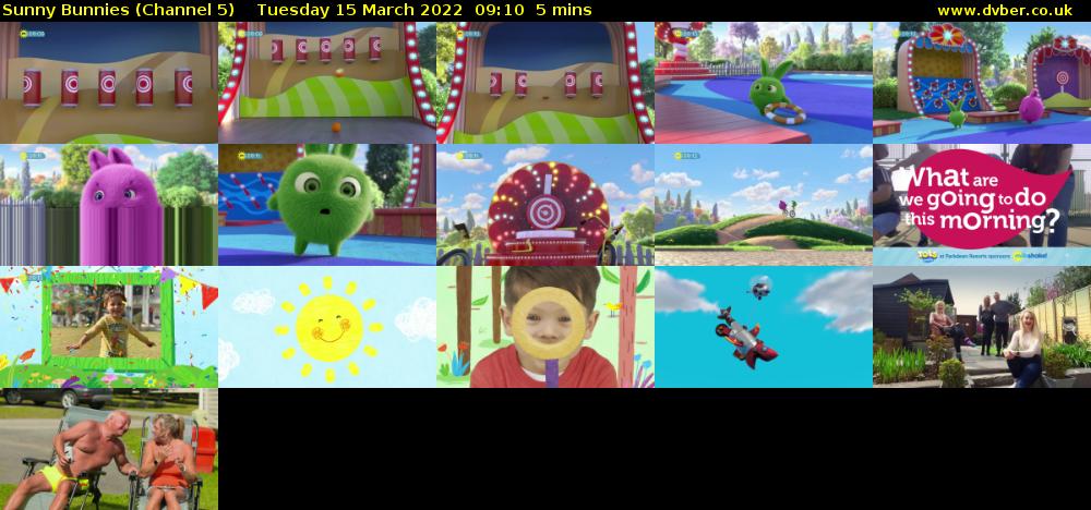 Sunny Bunnies (Channel 5) Tuesday 15 March 2022 09:10 - 09:15