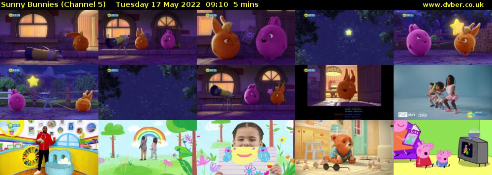 Sunny Bunnies (Channel 5) Tuesday 17 May 2022 09:10 - 09:15