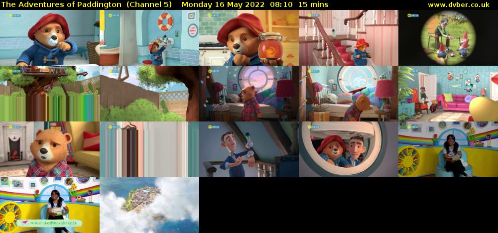 The Adventures of Paddington  (Channel 5) Monday 16 May 2022 08:10 - 08:25