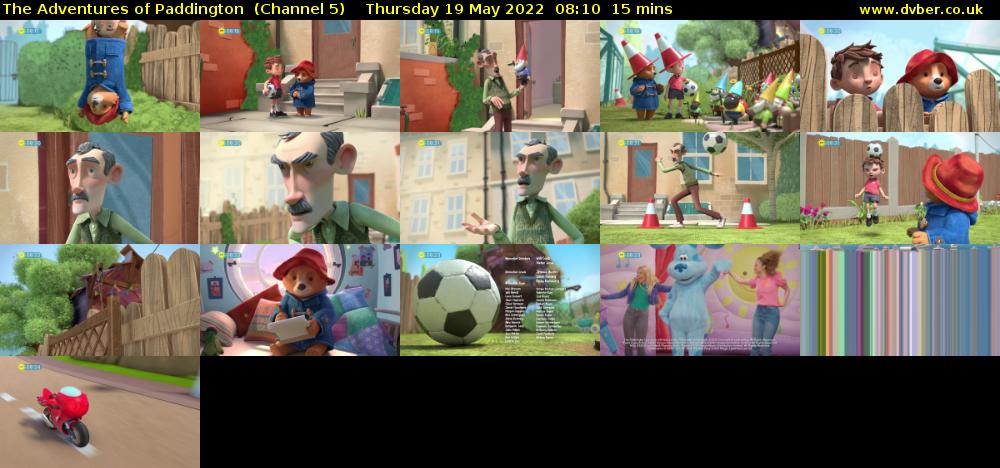 The Adventures of Paddington  (Channel 5) Thursday 19 May 2022 08:10 - 08:25