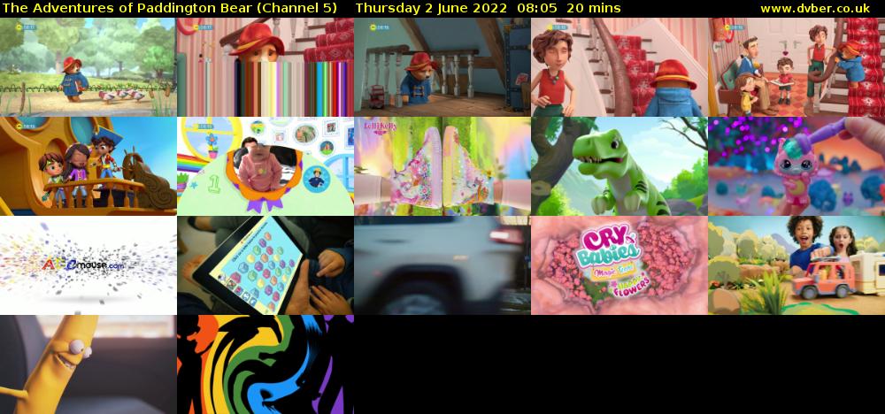 The Adventures of Paddington Bear (Channel 5) Thursday 2 June 2022 08:05 - 08:25