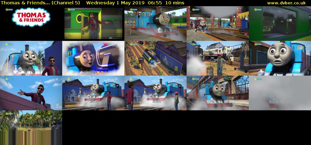 Thomas & Friends... (Channel 5) Wednesday 1 May 2019 06:55 - 07:05