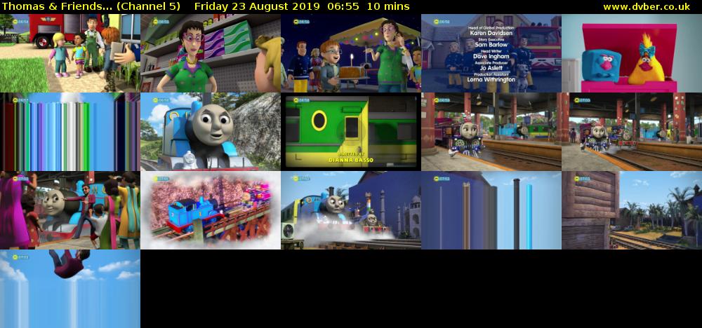 Thomas & Friends... (Channel 5) Friday 23 August 2019 06:55 - 07:05