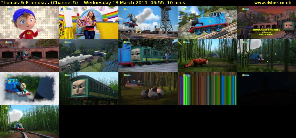 Thomas & Friends:... (Channel 5) Wednesday 13 March 2019 06:55 - 07:05