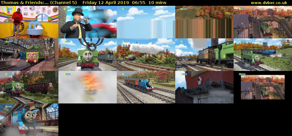 Thomas & Friends:... (Channel 5) Friday 12 April 2019 06:55 - 07:05