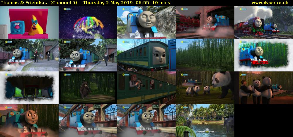 Thomas & Friends:... (Channel 5) Thursday 2 May 2019 06:55 - 07:05