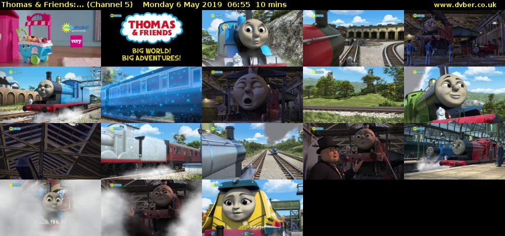 Thomas & Friends:... (Channel 5) Monday 6 May 2019 06:55 - 07:05