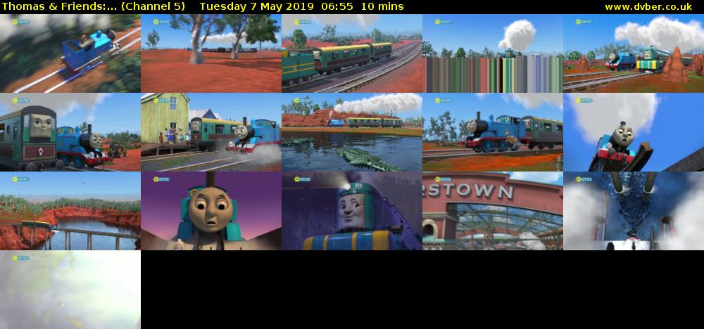 Thomas & Friends:... (Channel 5) Tuesday 7 May 2019 06:55 - 07:05