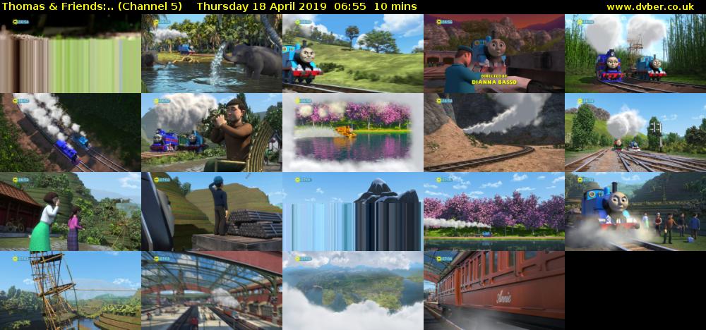 Thomas & Friends:.. (Channel 5) Thursday 18 April 2019 06:55 - 07:05