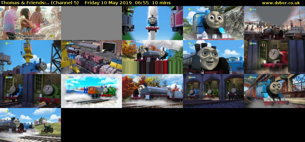 Thomas & Friends:.. (Channel 5) Friday 10 May 2019 06:55 - 07:05