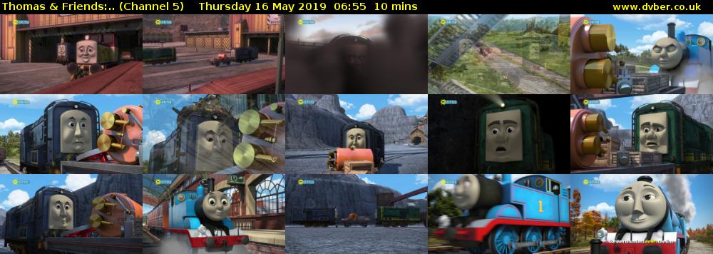 Thomas & Friends:.. (Channel 5) Thursday 16 May 2019 06:55 - 07:05