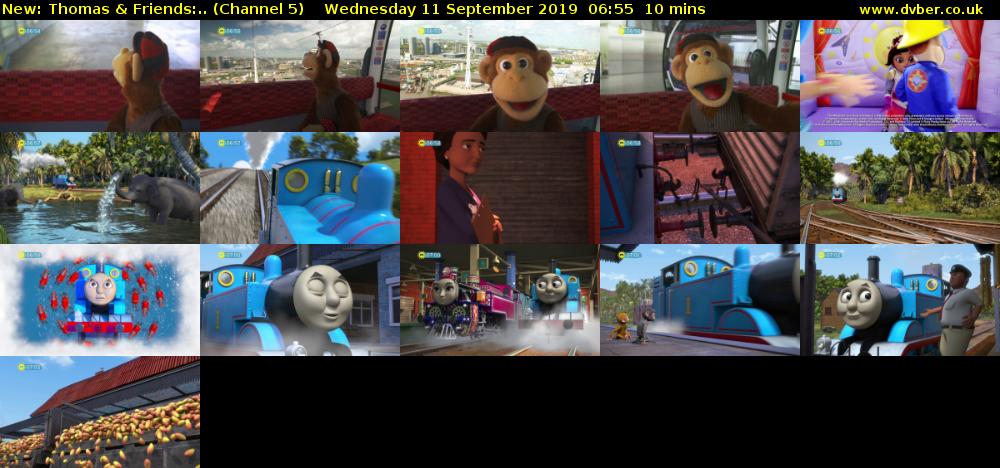Thomas & Friends:.. (Channel 5) Wednesday 11 September 2019 06:55 - 07:05
