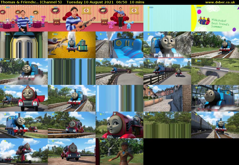 Thomas & Friends:.. (Channel 5) Tuesday 10 August 2021 06:50 - 07:00