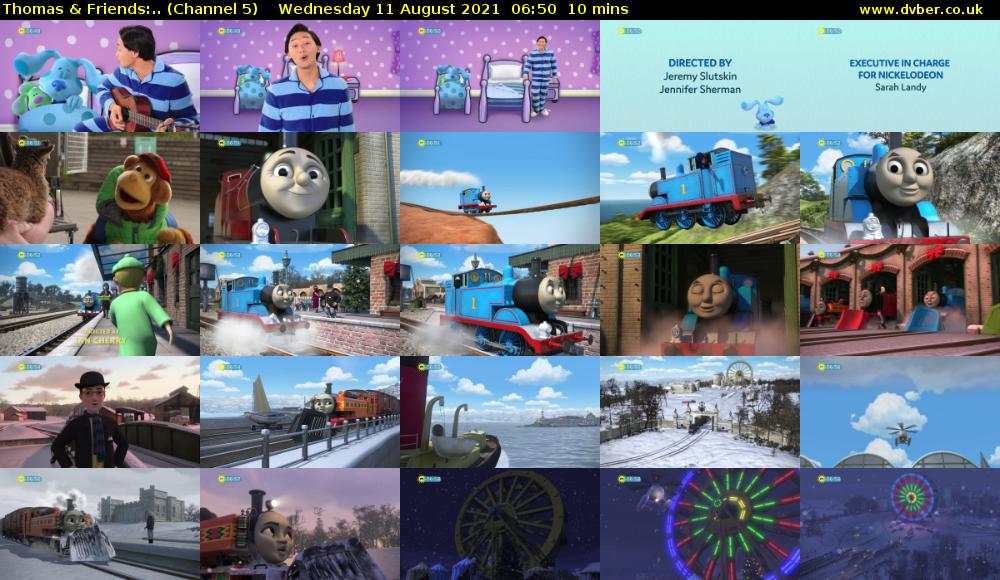 Thomas & Friends:.. (Channel 5) Wednesday 11 August 2021 06:50 - 07:00