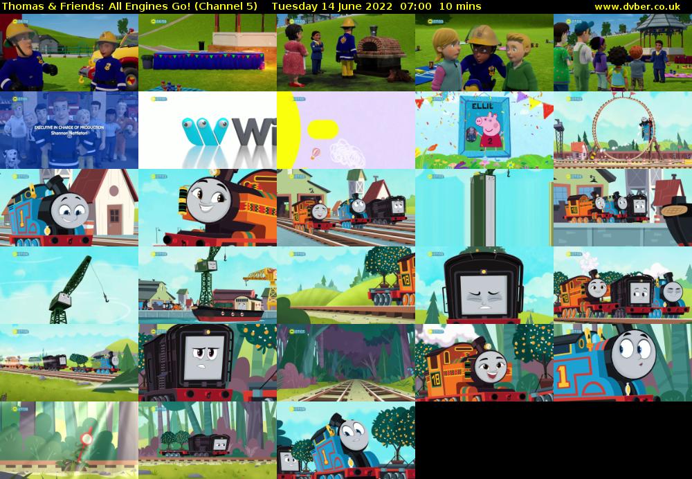 Thomas & Friends: All Engines Go! (Channel 5) Tuesday 14 June 2022 07:00 - 07:10