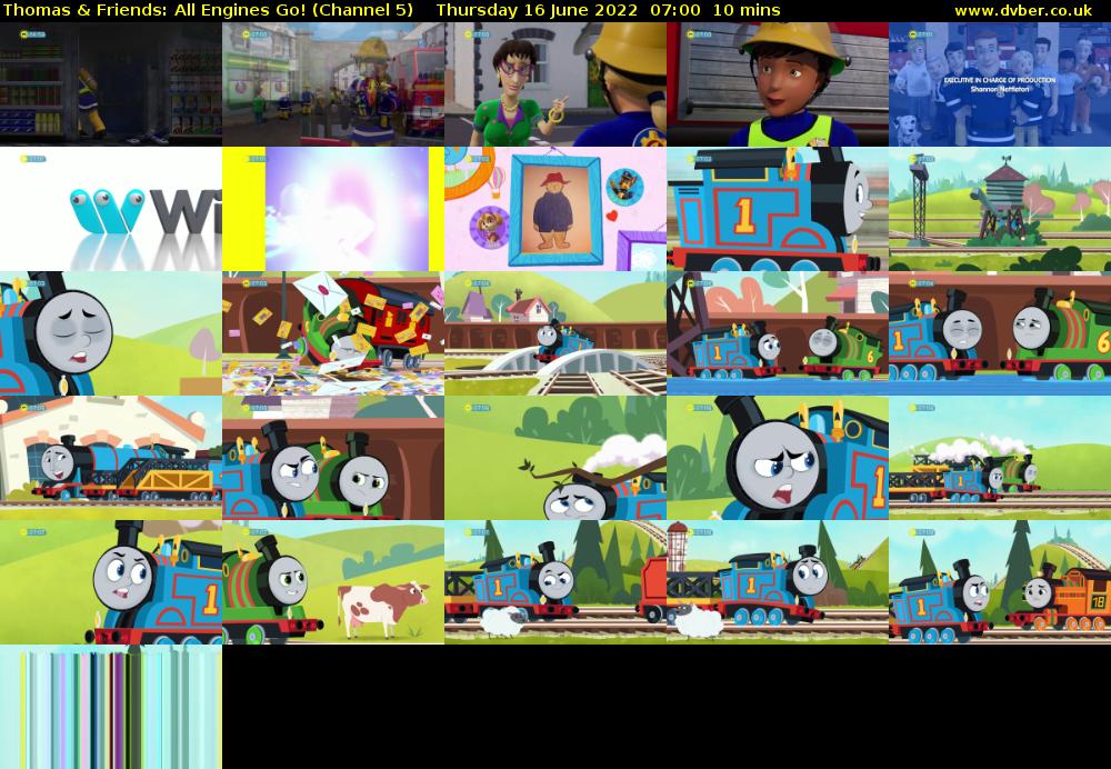 Thomas & Friends: All Engines Go! (Channel 5) Thursday 16 June 2022 07:00 - 07:10