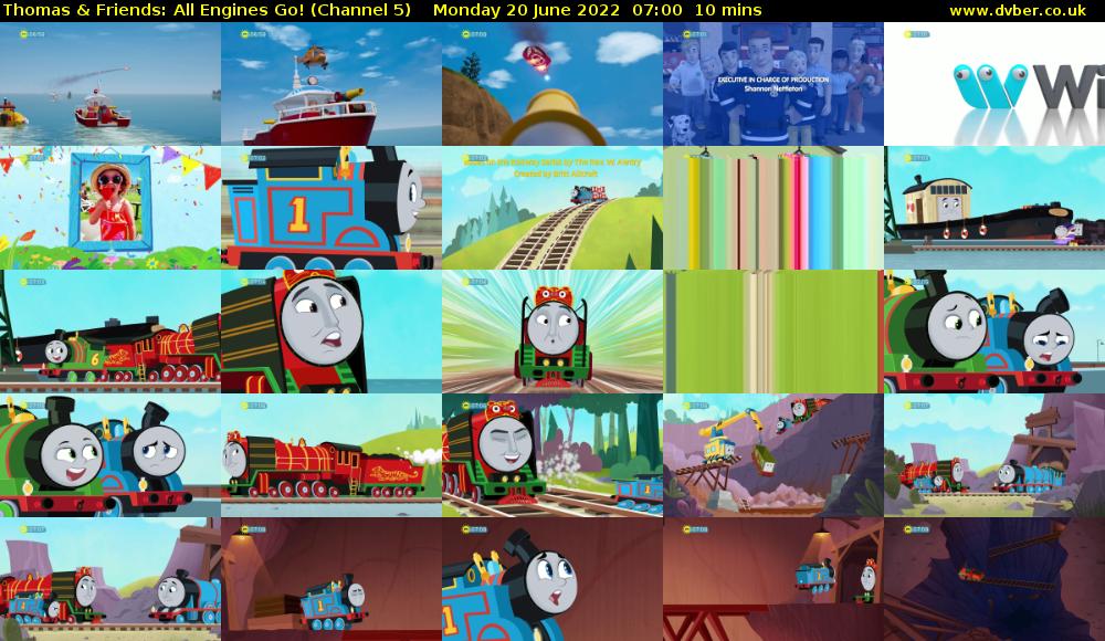 Thomas & Friends: All Engines Go! (Channel 5) Monday 20 June 2022 07:00 - 07:10