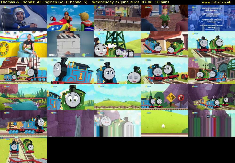 Thomas & Friends: All Engines Go! (Channel 5) Wednesday 22 June 2022 07:00 - 07:10