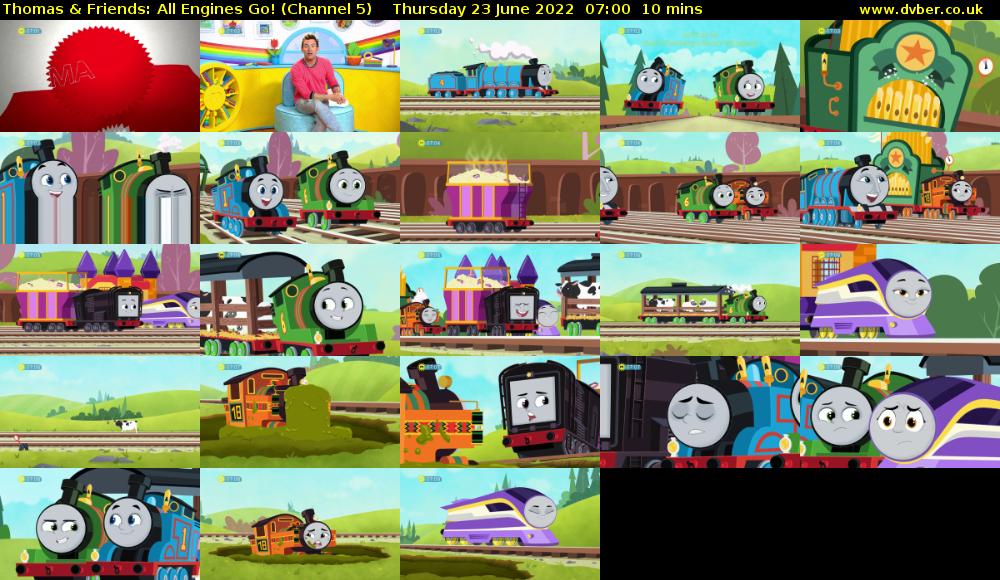 Thomas & Friends: All Engines Go! (Channel 5) Thursday 23 June 2022 07:00 - 07:10
