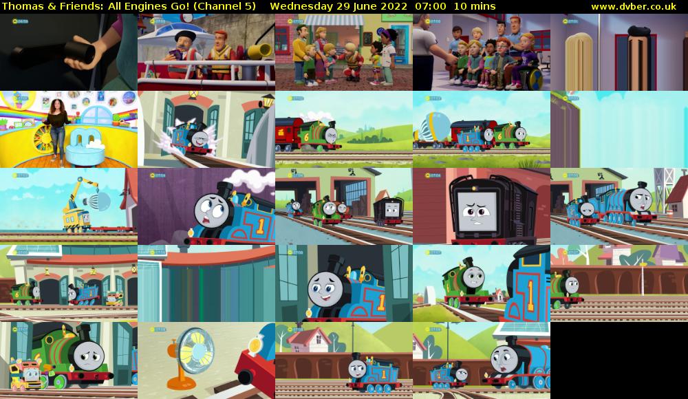 Thomas & Friends: All Engines Go! (Channel 5) Wednesday 29 June 2022 07:00 - 07:10