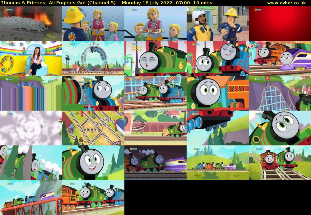 Thomas & Friends: All Engines Go! (Channel 5) Monday 18 July 2022 07:00 - 07:10