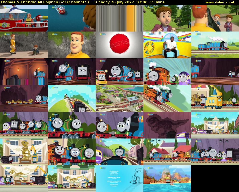 Thomas & Friends: All Engines Go! (Channel 5) Tuesday 26 July 2022 07:00 - 07:15