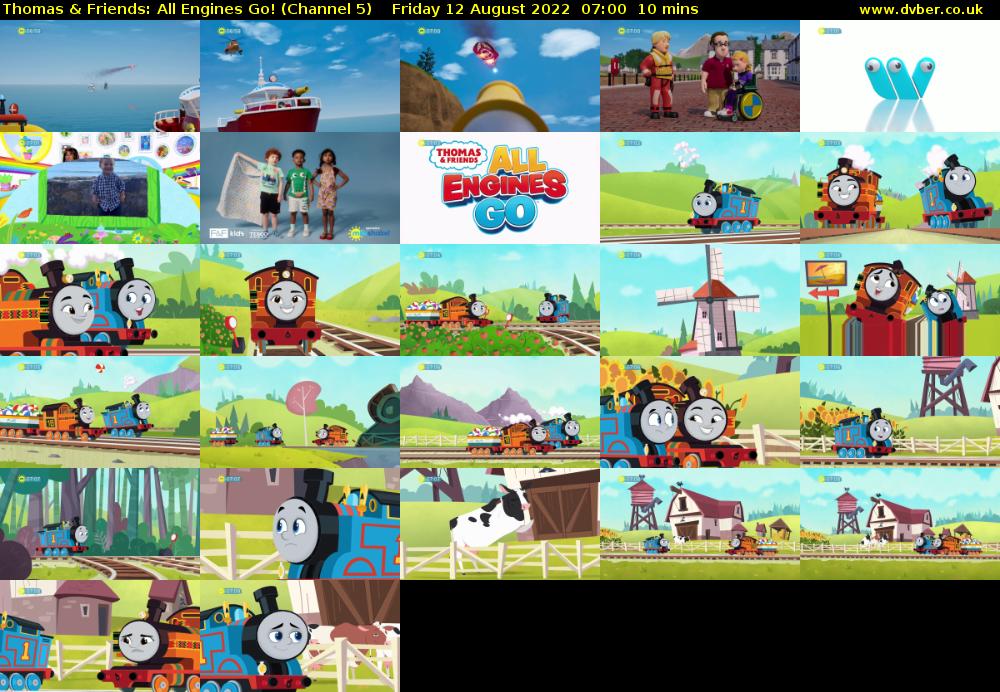 Thomas & Friends: All Engines Go! (Channel 5) Friday 12 August 2022 07:00 - 07:10