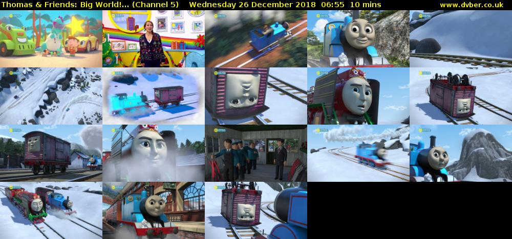 Thomas & Friends: Big World!... (Channel 5) Wednesday 26 December 2018 06:55 - 07:05