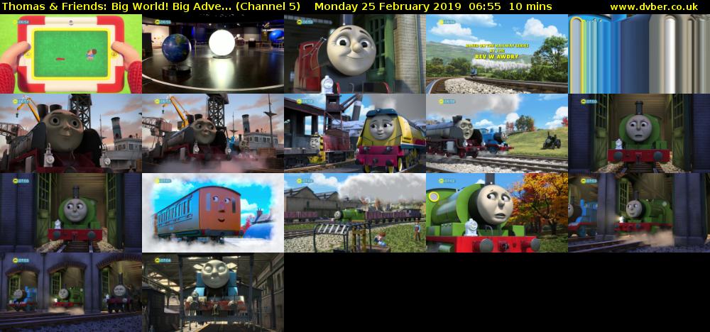 Thomas & Friends: Big World! Big Adve... (Channel 5) Monday 25 February 2019 06:55 - 07:05