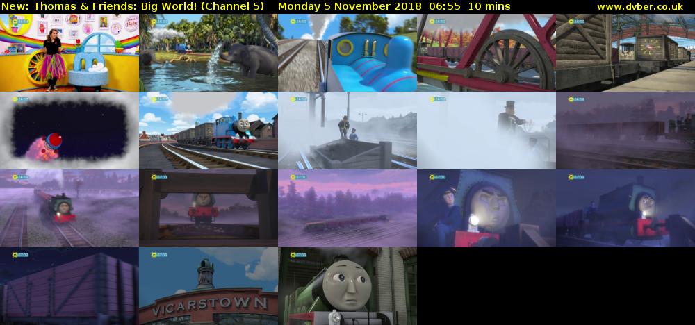 Thomas & Friends: Big World! (Channel 5) Monday 5 November 2018 06:55 - 07:05