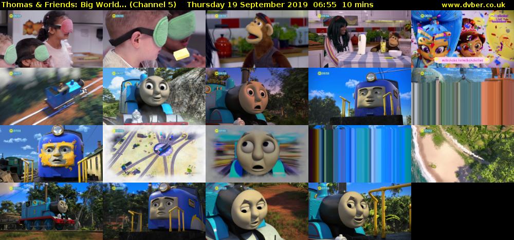 Thomas & Friends: Big World... (Channel 5) Thursday 19 September 2019 06:55 - 07:05