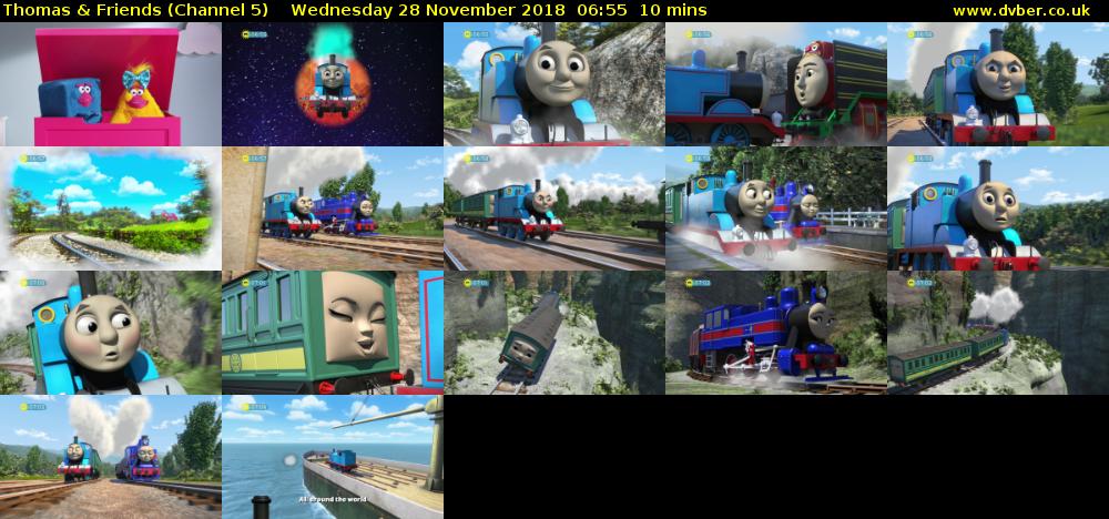 Thomas & Friends (Channel 5) Wednesday 28 November 2018 06:55 - 07:05