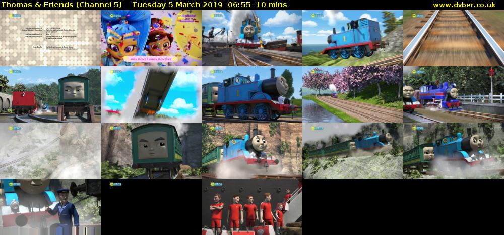 Thomas & Friends (Channel 5) Tuesday 5 March 2019 06:55 - 07:05