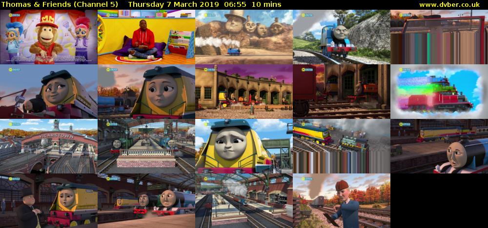 Thomas & Friends (Channel 5) Thursday 7 March 2019 06:55 - 07:05