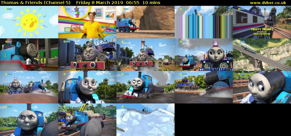 Thomas & Friends (Channel 5) Friday 8 March 2019 06:55 - 07:05