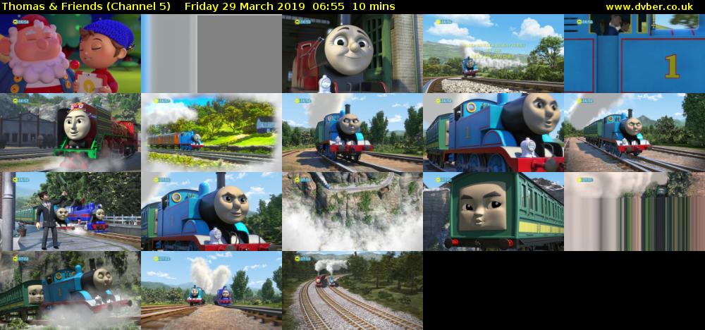 Thomas & Friends (Channel 5) Friday 29 March 2019 06:55 - 07:05