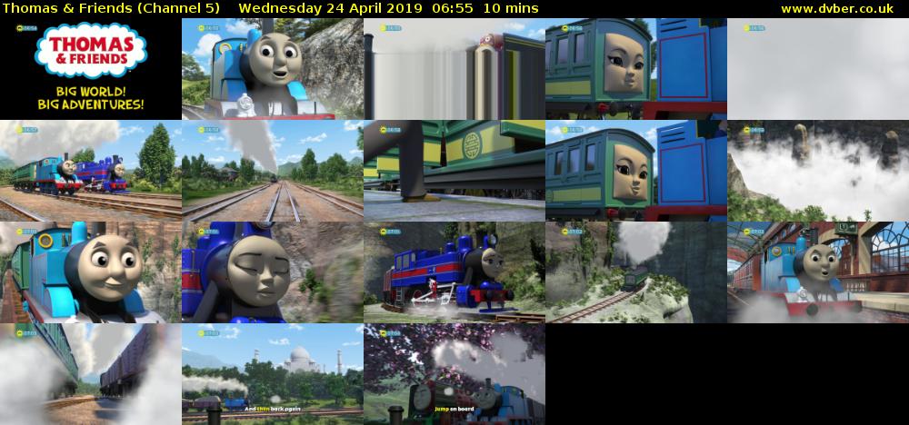 Thomas & Friends (Channel 5) Wednesday 24 April 2019 06:55 - 07:05
