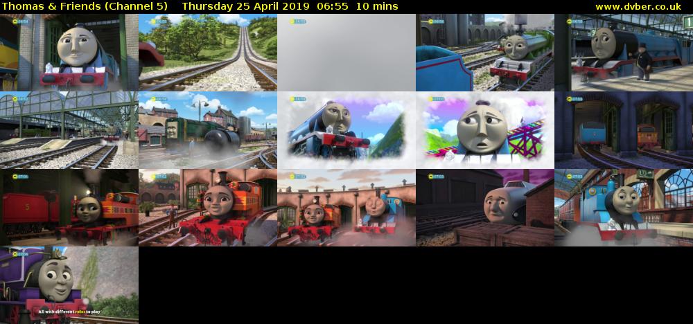Thomas & Friends (Channel 5) Thursday 25 April 2019 06:55 - 07:05