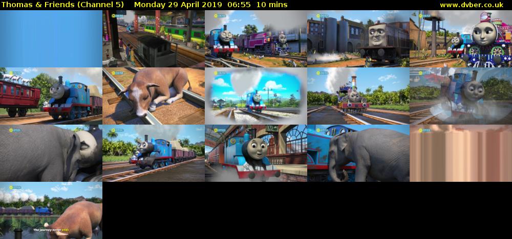 Thomas & Friends (Channel 5) Monday 29 April 2019 06:55 - 07:05