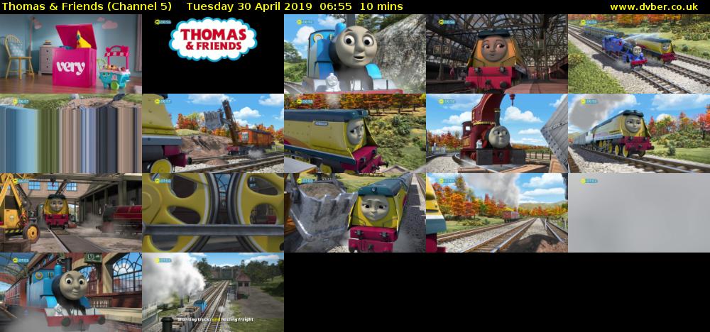 Thomas & Friends (Channel 5) Tuesday 30 April 2019 06:55 - 07:05