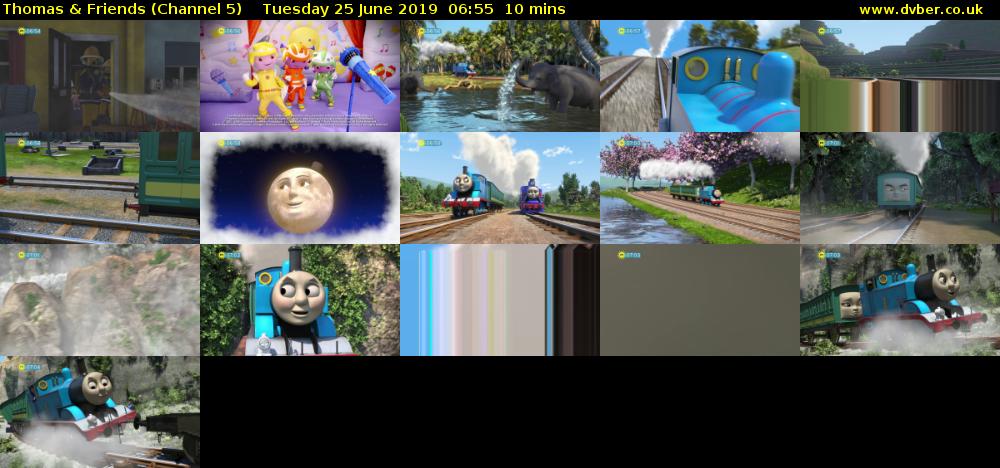 Thomas & Friends (Channel 5) Tuesday 25 June 2019 06:55 - 07:05