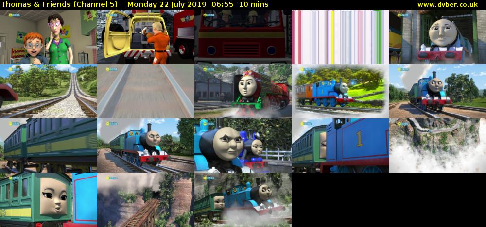 Thomas & Friends (Channel 5) Monday 22 July 2019 06:55 - 07:05