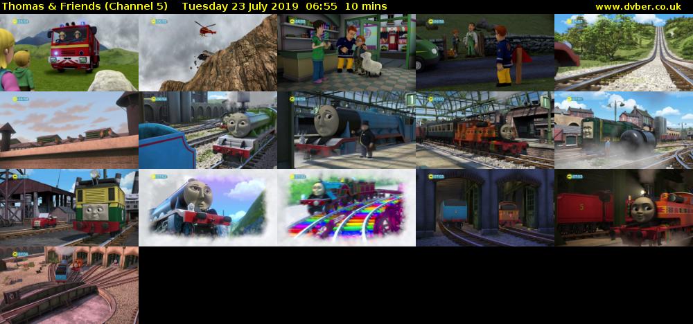 Thomas & Friends (Channel 5) Tuesday 23 July 2019 06:55 - 07:05