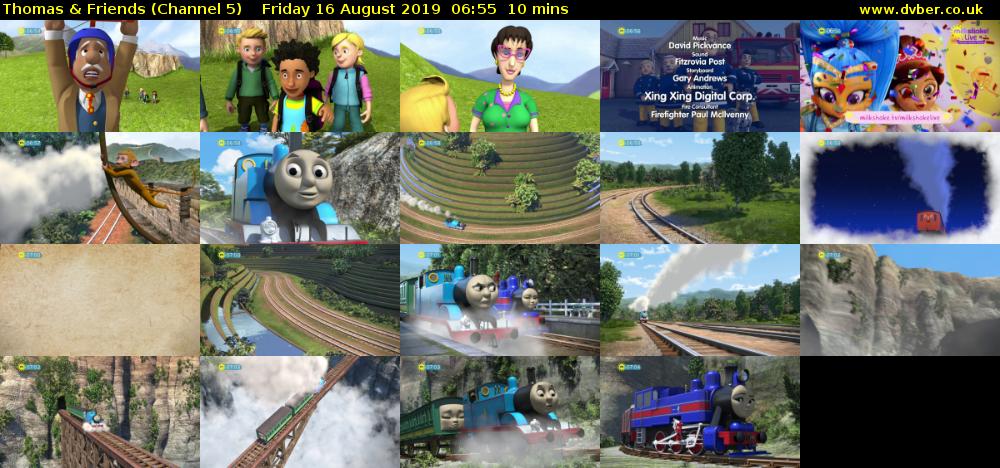 Thomas & Friends (Channel 5) Friday 16 August 2019 06:55 - 07:05