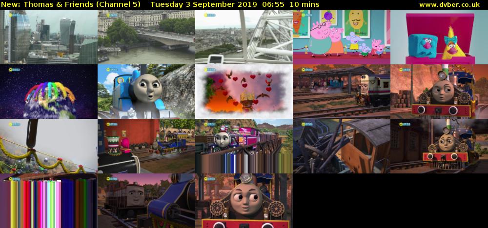 Thomas & Friends (Channel 5) Tuesday 3 September 2019 06:55 - 07:05
