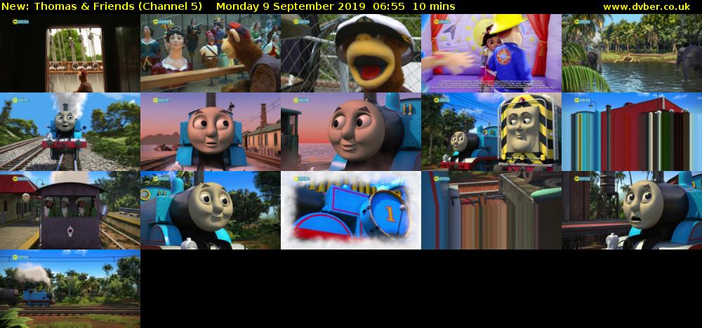 Thomas & Friends (Channel 5) Monday 9 September 2019 06:55 - 07:05