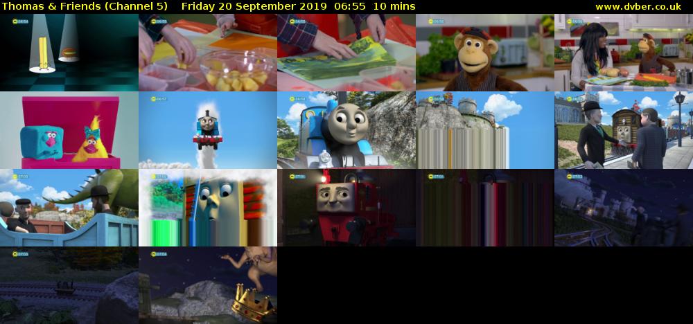 Thomas & Friends (Channel 5) Friday 20 September 2019 06:55 - 07:05