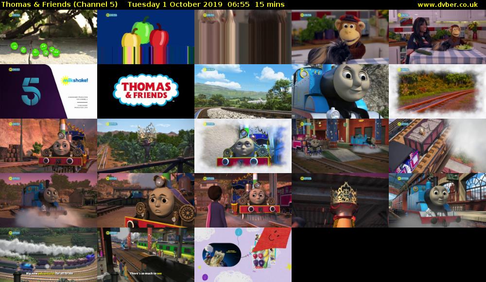 Thomas & Friends (Channel 5) Tuesday 1 October 2019 06:55 - 07:10