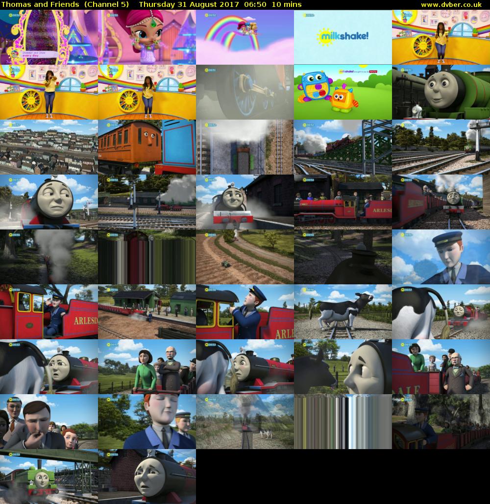 Thomas and Friends  (Channel 5) Thursday 31 August 2017 06:50 - 07:00